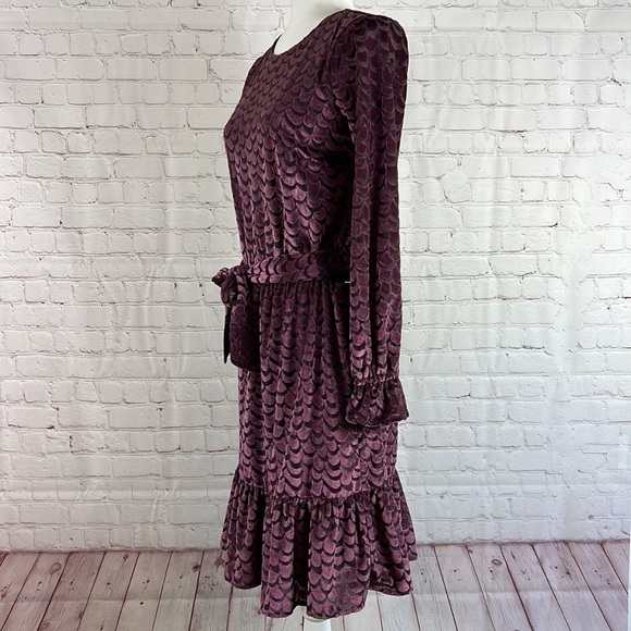 MICHAEL Michael Kors Burnout Velvet Flounce Dress Size XXS - Picture 6 of 16